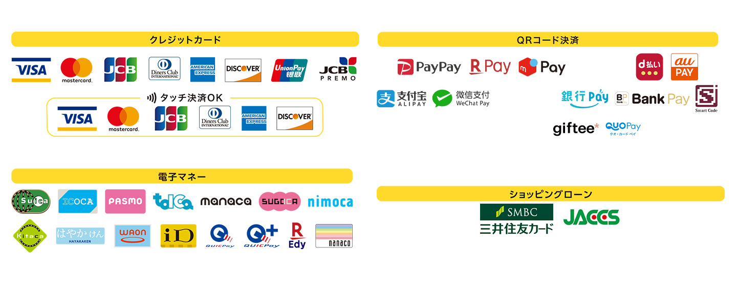U-collection銀座　決済方法