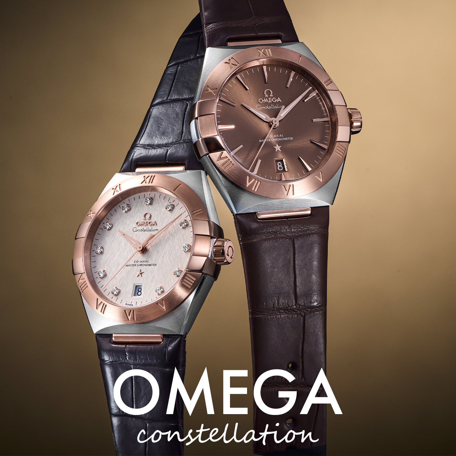オメガ(OMEGA)コンステレーション　レザーモデル