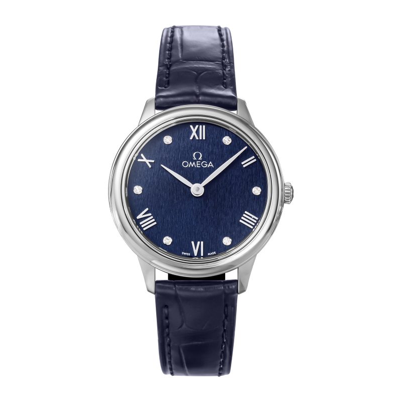 OMEGA オメガ デ・ヴィル プレステージ ネイビー 28mm 434.13.28.60.53.002